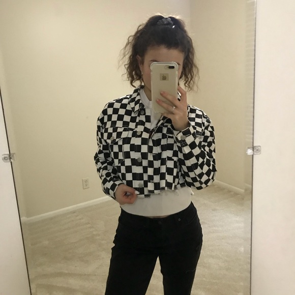 wild fable checkerboard jacket